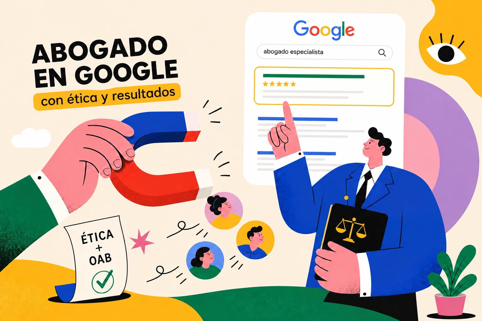 Cómo un abogado atrae clientes en Google sin infringir la OAB