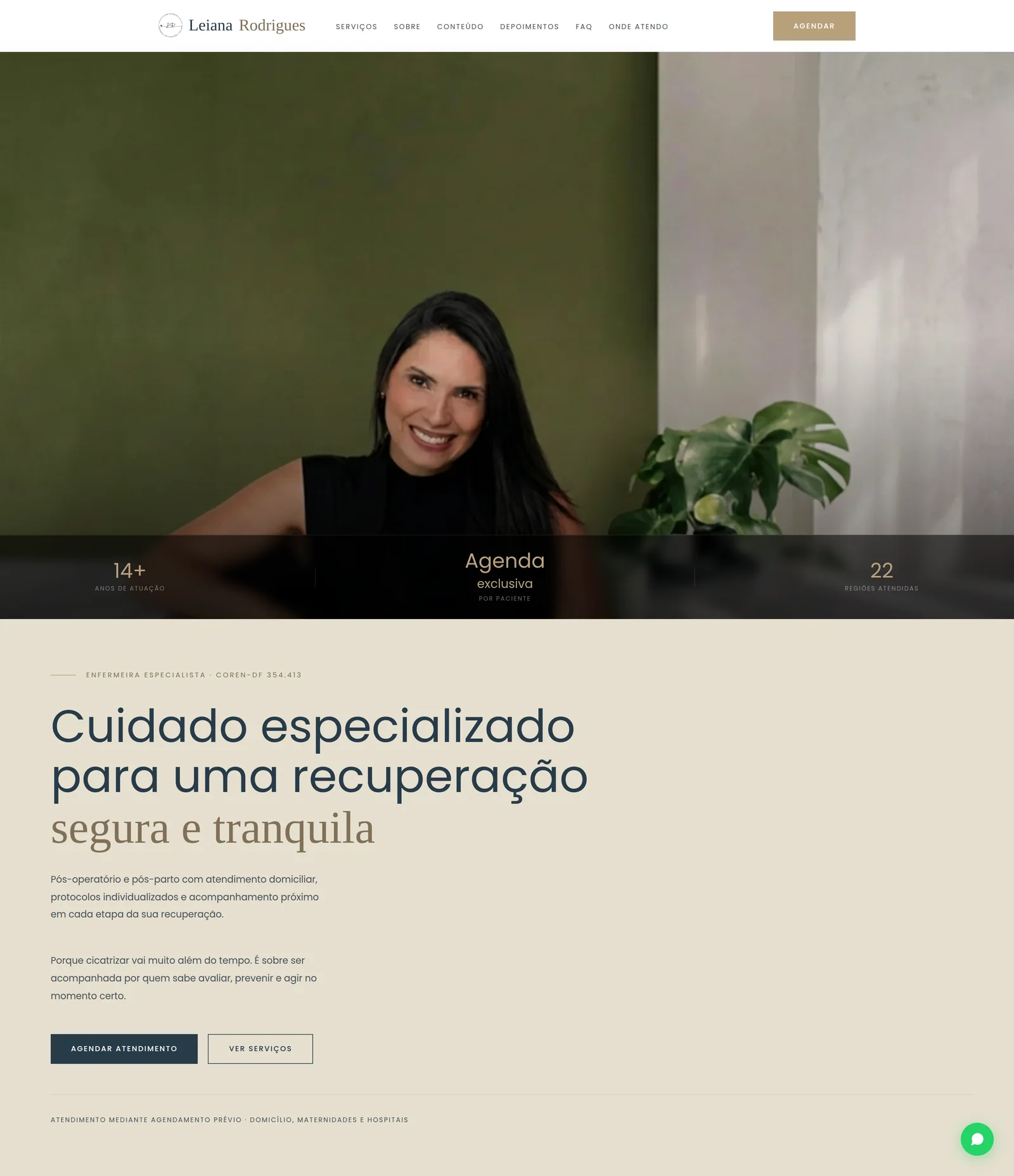 Página inicial de Leiana Rodrigues para computador